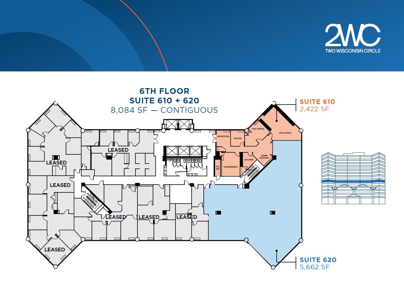 2 Wisconsin Cir, Chevy Chase, MD à louer Plan d  tage- Image 1 de 1