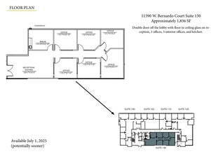 11590 W Bernardo Ct, San Diego, CA for lease Floor Plan- Image 1 of 1