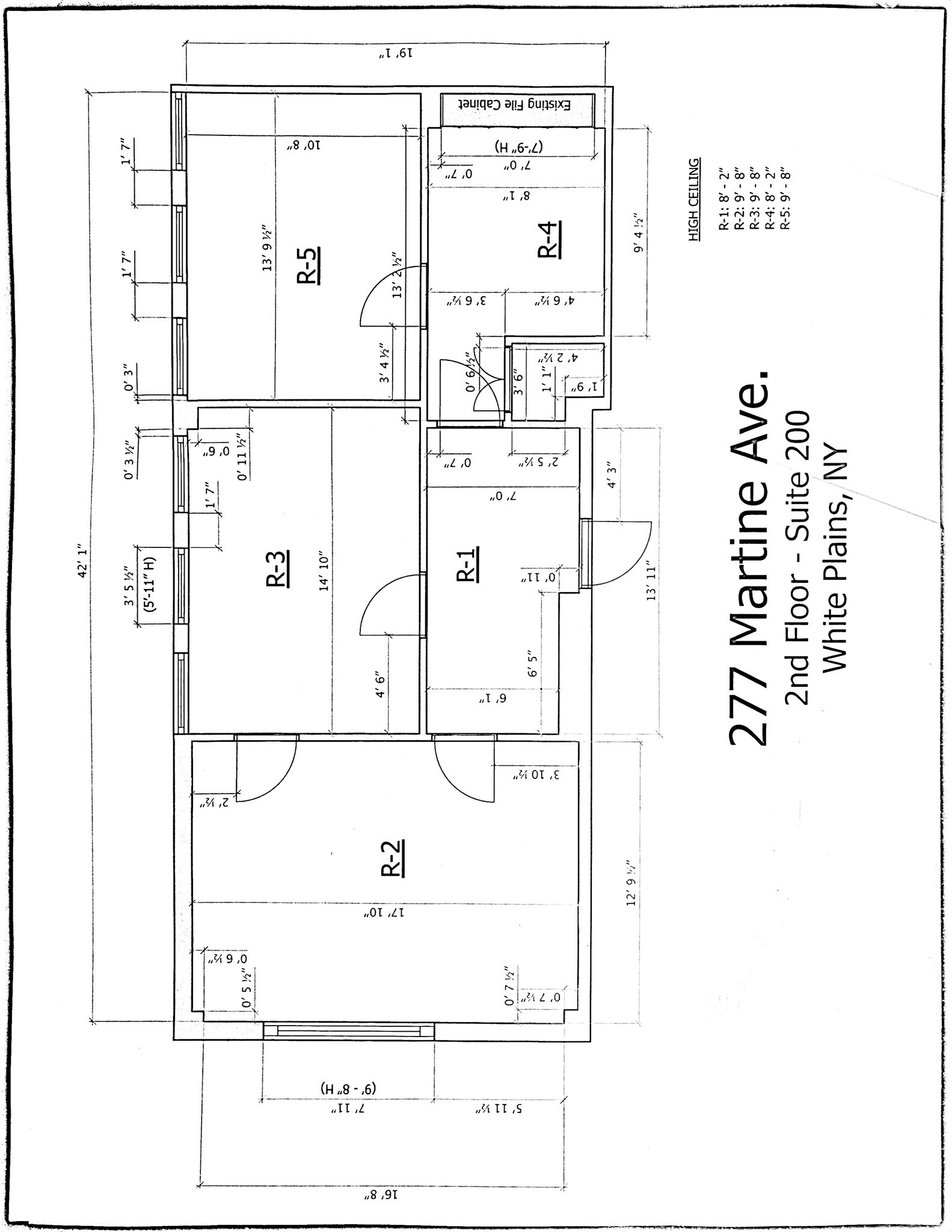 277 Martine Ave, White Plains, NY for lease Site Plan- Image 1 of 1