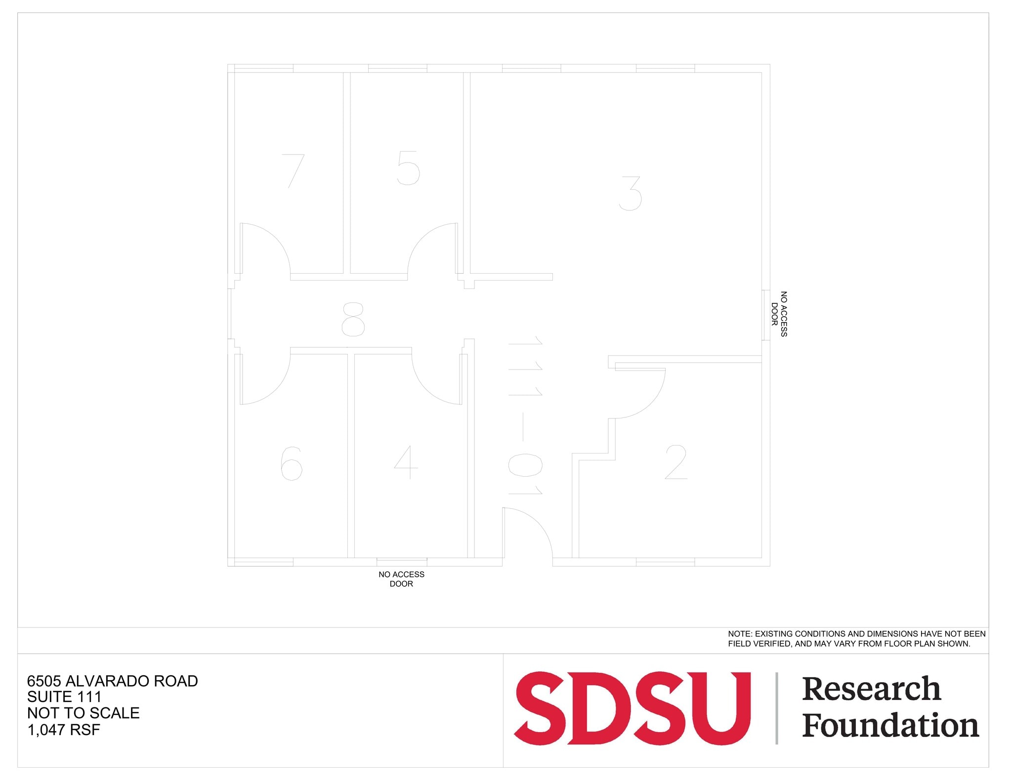 6475 Alvarado Rd, San Diego, CA à louer Plan de site- Image 1 de 1