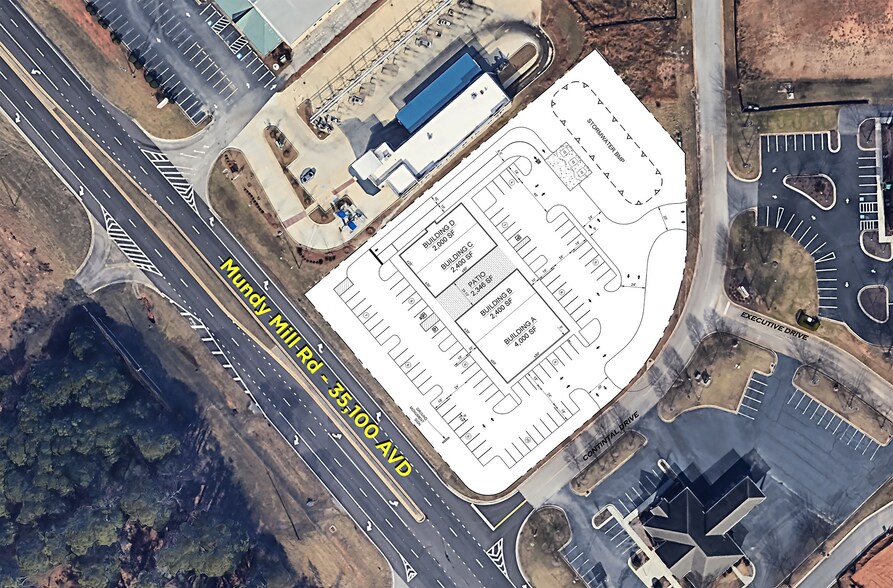 4060 Mundy Mill Rd, Oakwood, GA à louer - Aérien - Image 2 de 2