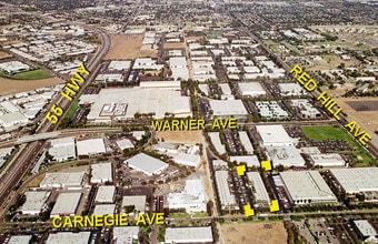 1921 Carnegie Ave, Santa Ana, CA - Aérien Vue de la carte