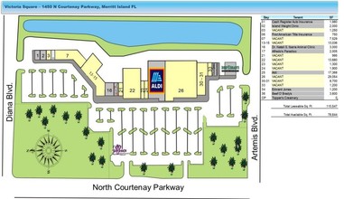 1450 N Courtenay Pky, Merritt Island, FL à louer Plan de site- Image 2 de 2