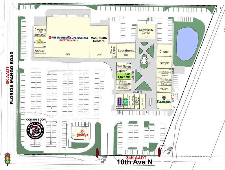2401-2499 10th Ave N, Lake Worth, FL for lease - Building Photo - Image 2 of 11