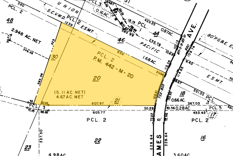 733-747 Ames Ave, Milpitas, CA for lease - Plat Map - Image 3 of 4