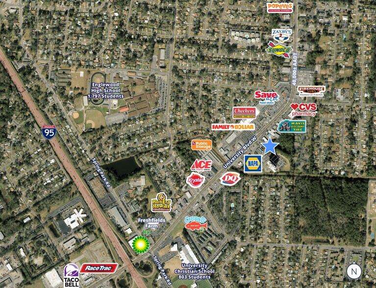 5864 University Blvd, Jacksonville, FL à vendre - Photo du bâtiment - Image 2 de 4