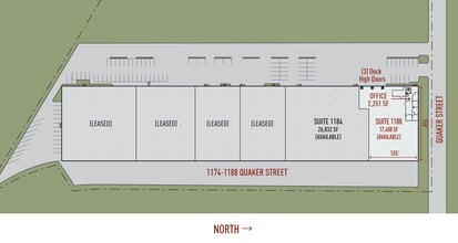 1174-1188 Quaker St, Dallas, TX for lease Site Plan- Image 2 of 2