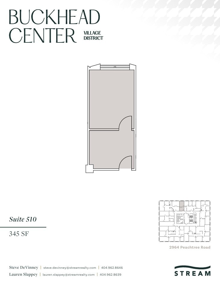 2970 Peachtree Rd NW, Atlanta, GA à louer Plan d’étage- Image 1 de 1