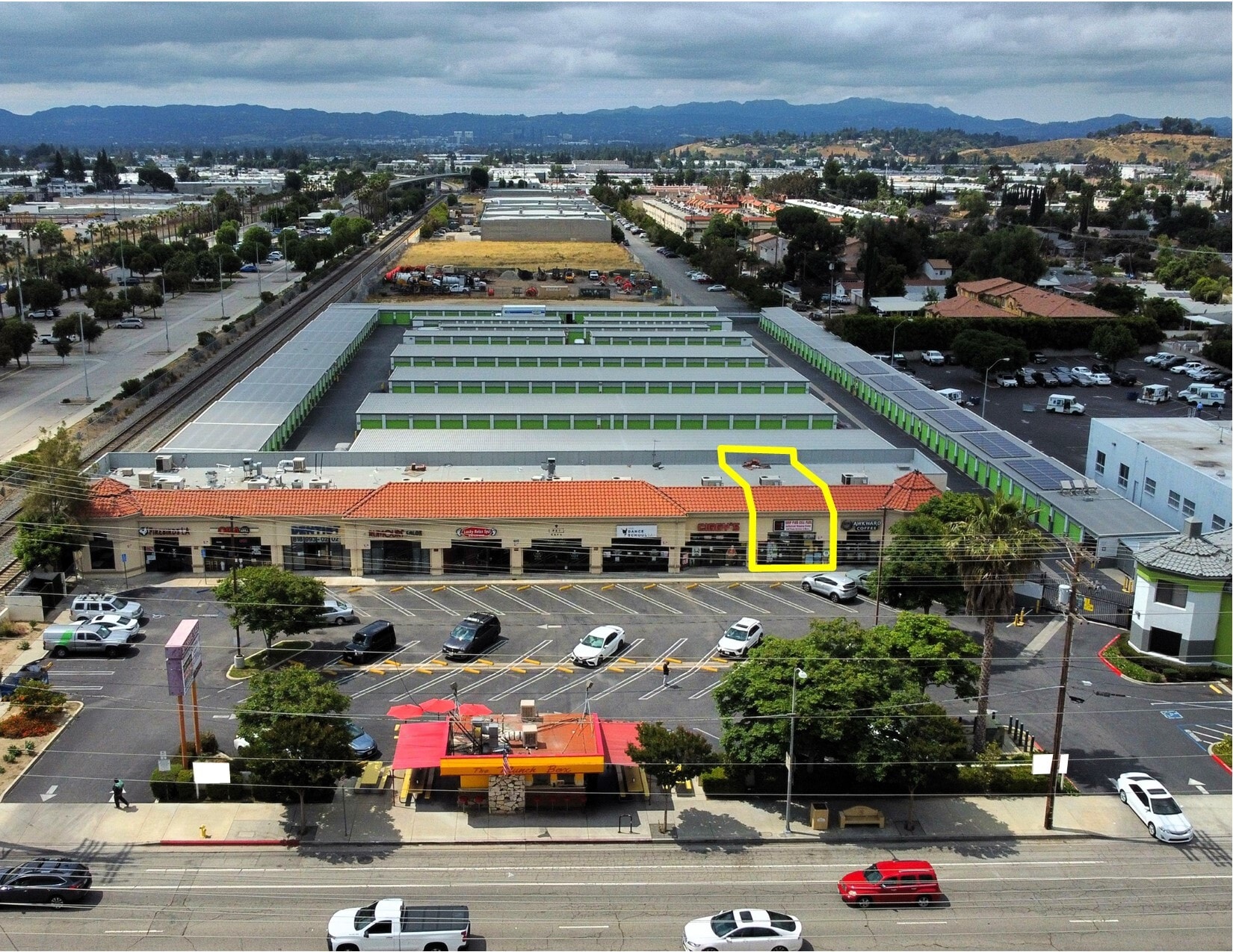 21514-21534 Devonshire St, Chatsworth, CA for lease Aerial- Image 1 of 9