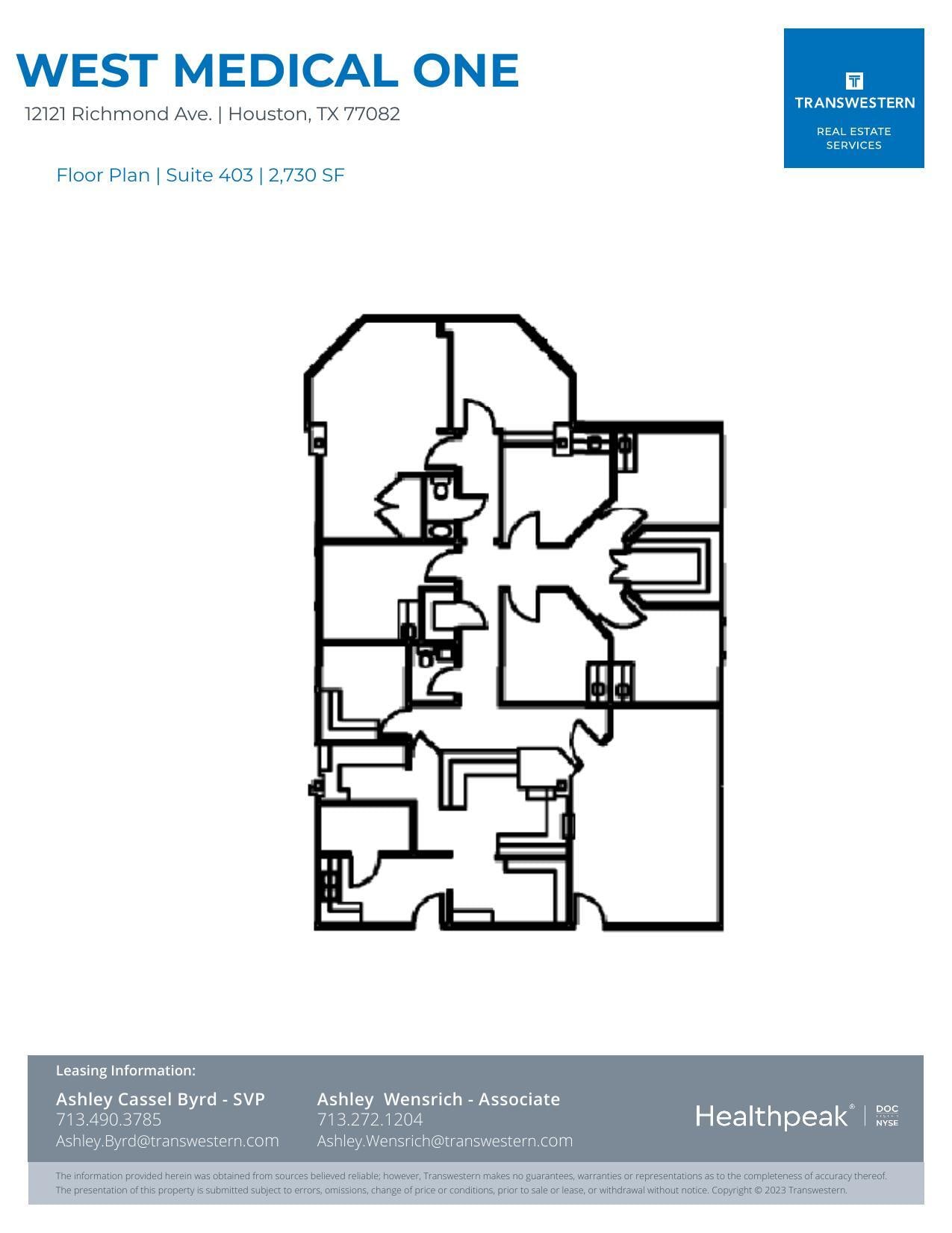 12121 Richmond Ave, Houston, TX for lease Floor Plan- Image 1 of 2