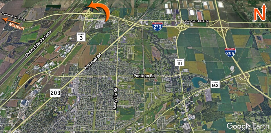 Route 3 and I-270, Granite City, IL à vendre - Aérien - Image 2 de 2