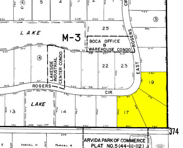 990 S Rogers Cir, Boca Raton, FL for lease - Plat Map - Image 3 of 10