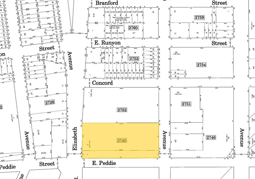 254 Elizabeth Ave, Newark, NJ for lease - Plat Map - Image 3 of 13