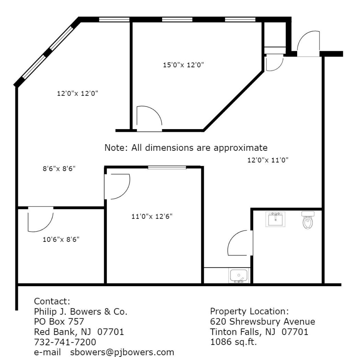 620 Shrewsbury Ave, Tinton Falls, NJ for lease Floor Plan- Image 1 of 1