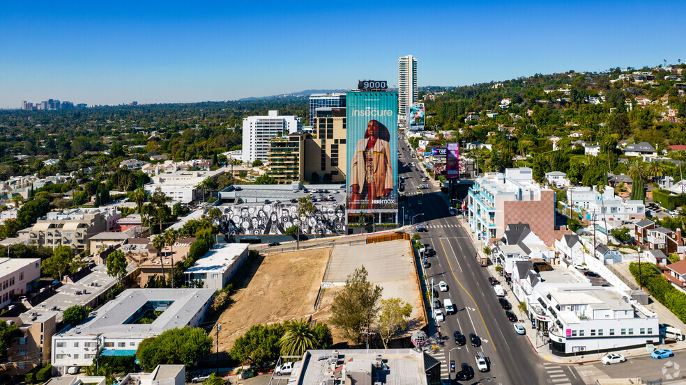 9000 W Sunset Blvd, West Hollywood, CA for lease - Aerial - Image 2 of 11