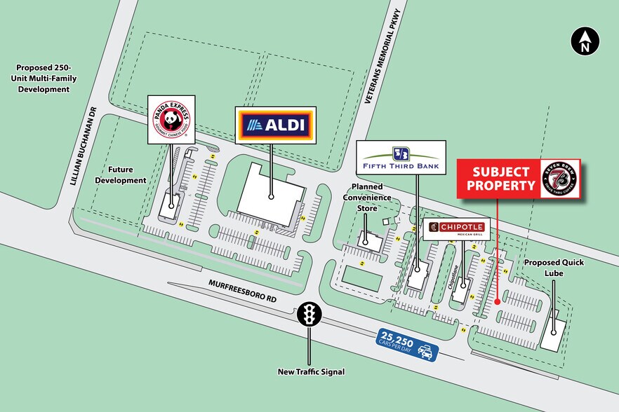 5355 Murfreesboro Rd, La Vergne, TN à vendre - Photo du bâtiment - Image 2 de 5