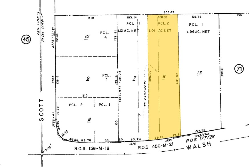 1805-1839 Walsh Ave, Santa Clara, CA for sale - Plat Map - Image 2 of 2