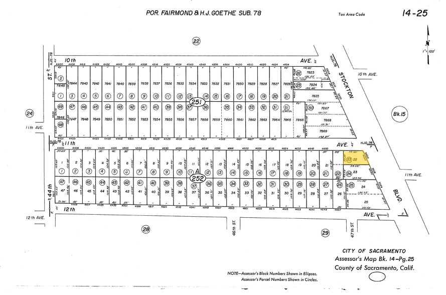 3600-3604 Stockton Blvd, Sacramento, CA à vendre - Plan cadastral - Image 2 de 4