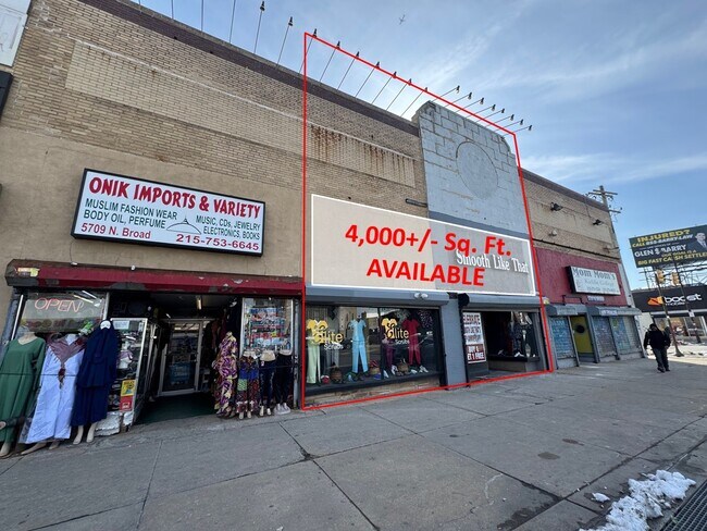 Plus de détails pour 5705 N Broad St, Philadelphia, PA - Commerce de détail à louer