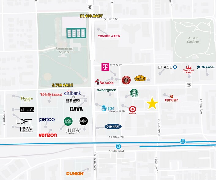 127 N Marion St, Oak Park, IL for lease - Site Plan - Image 2 of 9