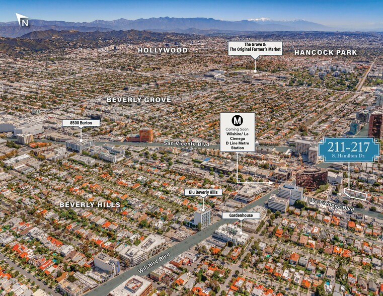 211 S Hamilton Dr, Beverly Hills, CA à vendre - Aérien - Image 3 de 6