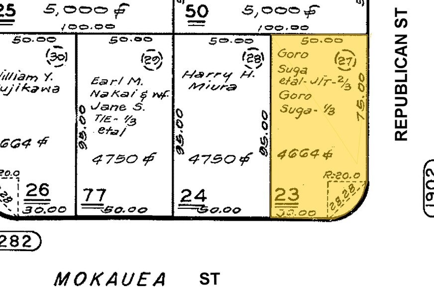 296 Mokauea St, Honolulu, HI à louer - Plan cadastral - Image 2 de 4