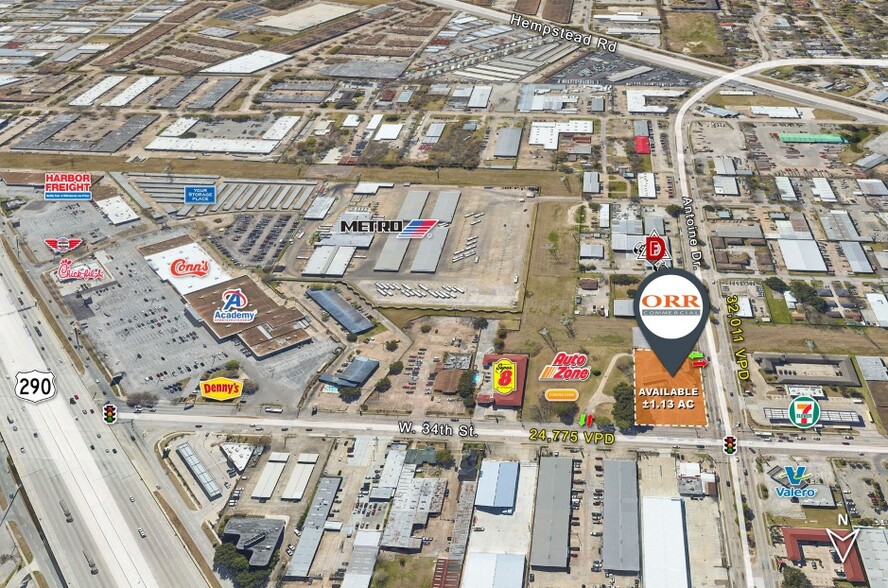 W 34th St. & Antoine Dr., Houston, TX for lease - Building Photo - Image 1 of 2