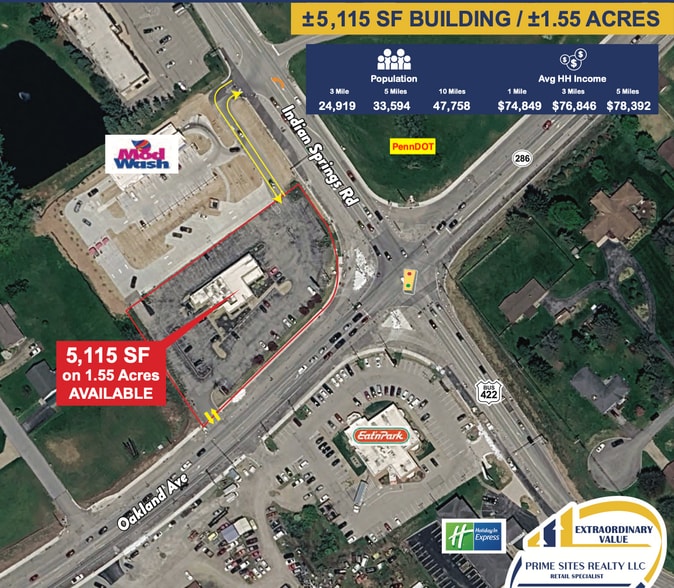 1414 Indian Springs Rd, Indiana, PA for lease - Site Plan - Image 2 of 4