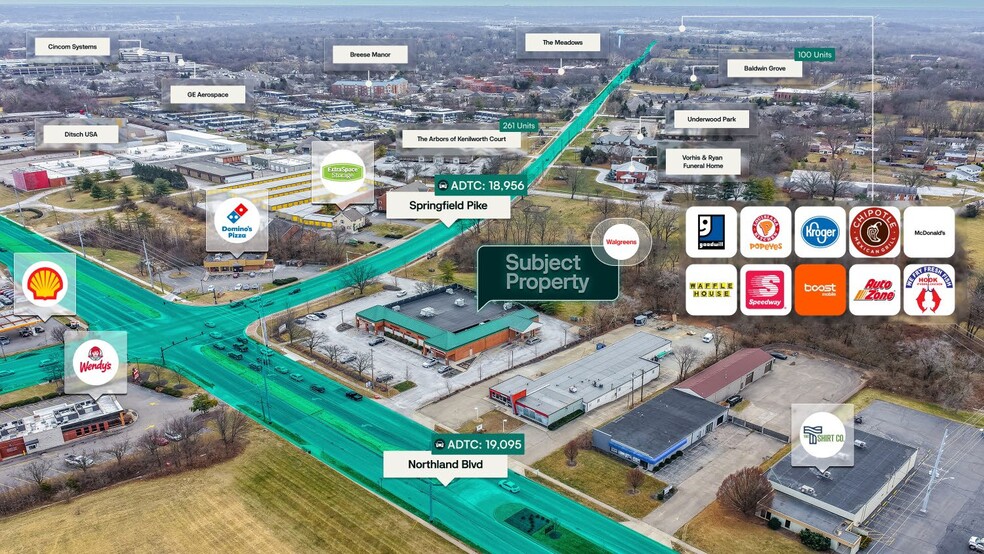 385 Northland Blvd, Springdale, OH for sale - Aerial - Image 3 of 3