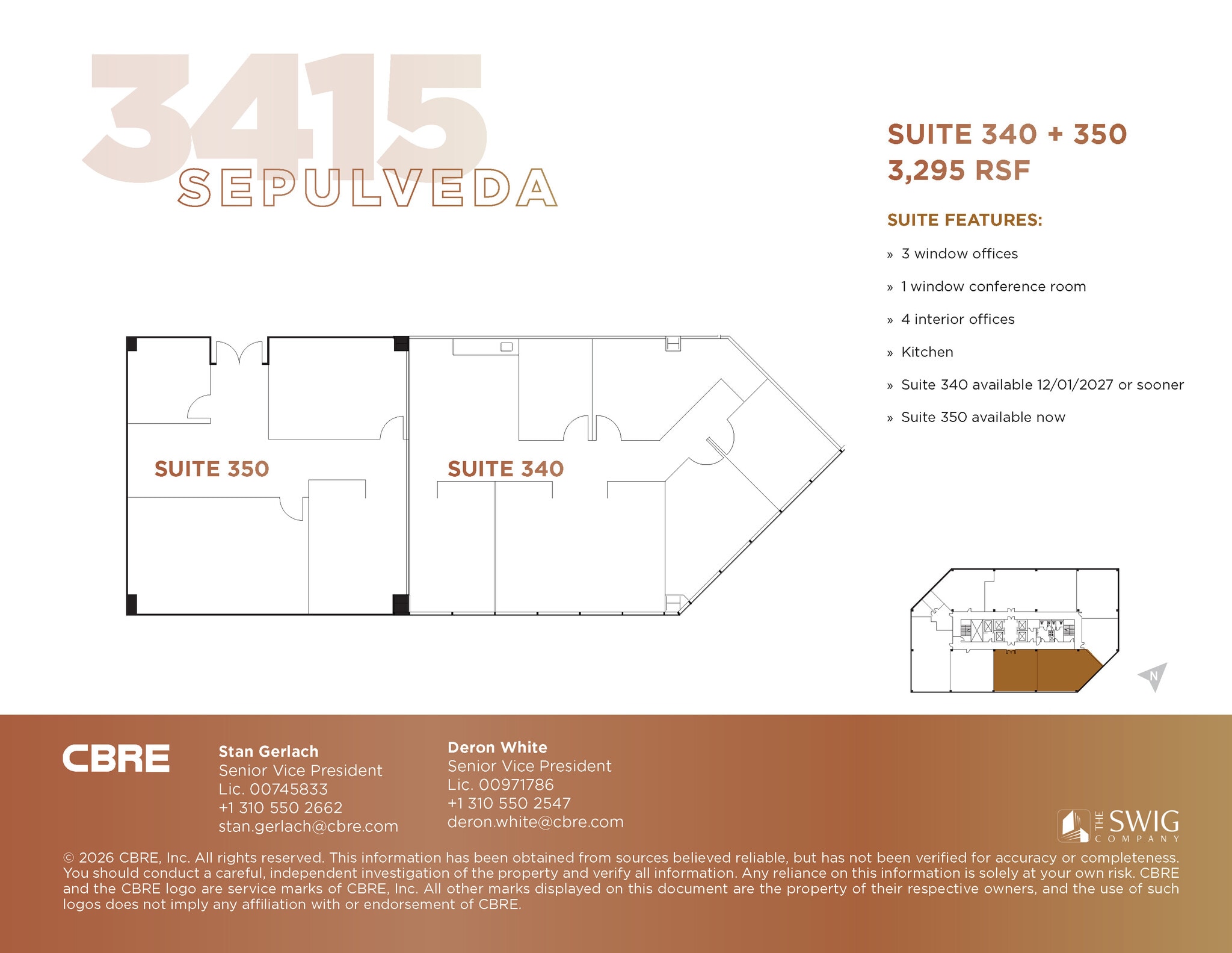 3415 S sepulveda Blvd, Los Angeles, CA à louer Plan d’étage- Image 1 de 2