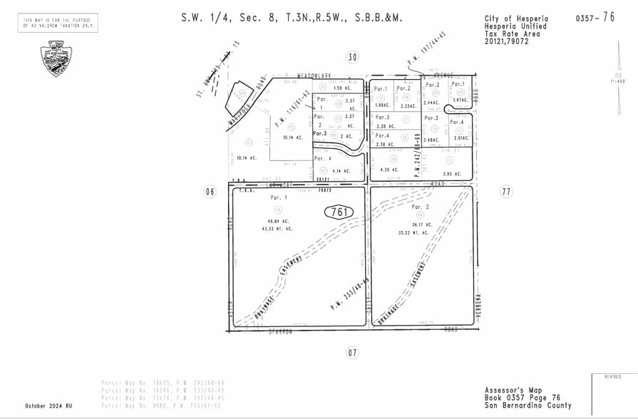 6080 Mariposa Rd, Hesperia, CA for sale - Plat Map - Image 2 of 2