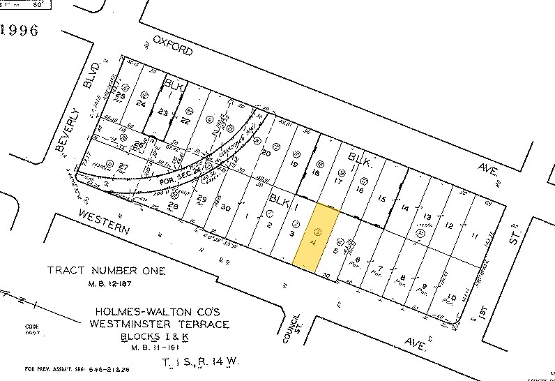 132 N Western Ave, Los Angeles, CA à louer - Plan cadastral - Image 3 de 3