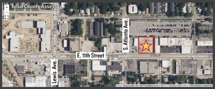 2515 E 11th St, Tulsa, OK - AERIAL  map view - Image1
