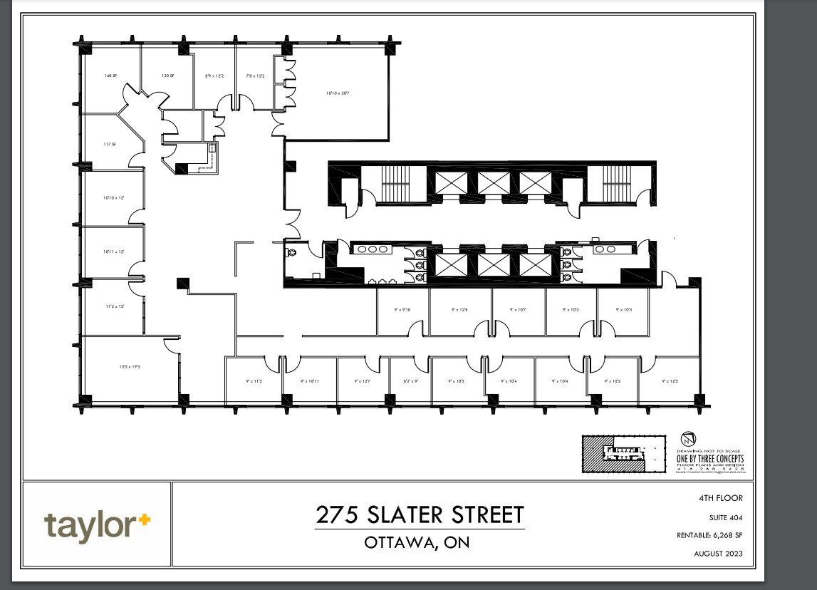 275 Slater St, Ottawa, ON à louer Plan d  tage- Image 1 de 1