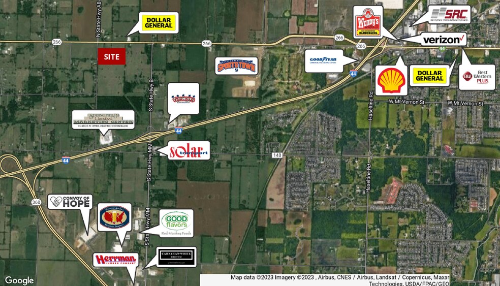 7036 Highway 266, Springfield, MO à vendre - Aérien - Image 1 de 5