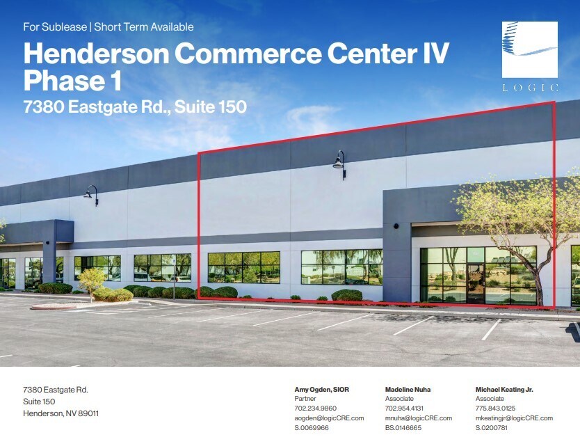 7380 Eastgate Rd, Henderson, NV for lease Primary Photo- Image 1 of 5