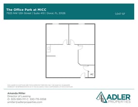 1200 NW 78th Ave, Doral, FL à louer Plan d’étage- Image 1 de 1