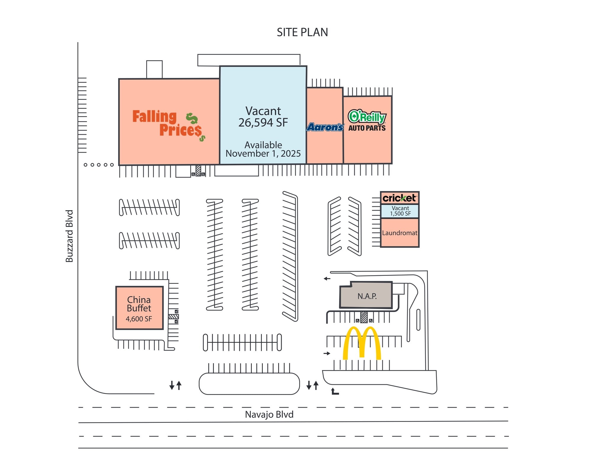 1501-1531 Navajo Blvd, Holbrook, AZ for lease Site Plan- Image 1 of 10