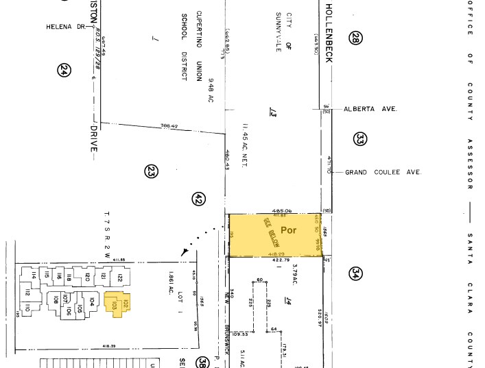 1565 Hollenbeck Ave, Sunnyvale, CA à vendre - Plan cadastral - Image 2 de 6
