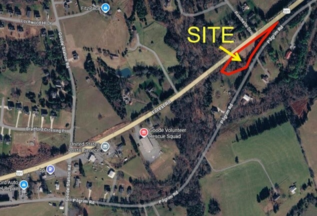 Rt. 221 & Pilgrim Rd., Goode, VA à vendre - Aérien - Image 2 de 2