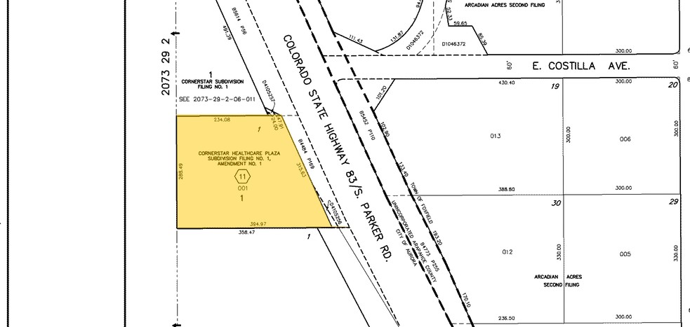 15901 E Briarwood Cir, Aurora, CO à louer - Plan cadastral - Image 3 de 3