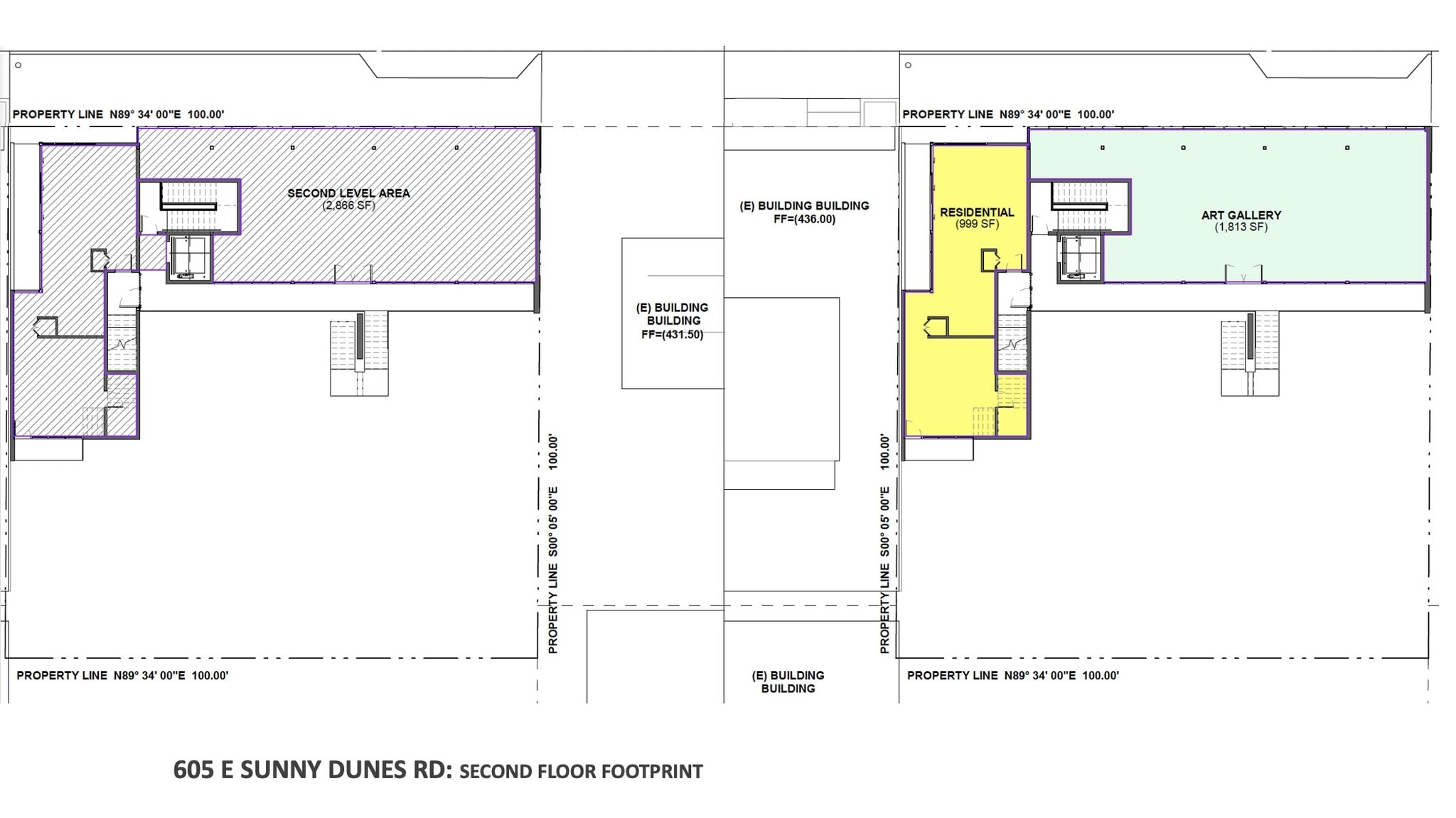605 Sunny Dunes, Palm Springs, CA for lease Site Plan- Image 1 of 1