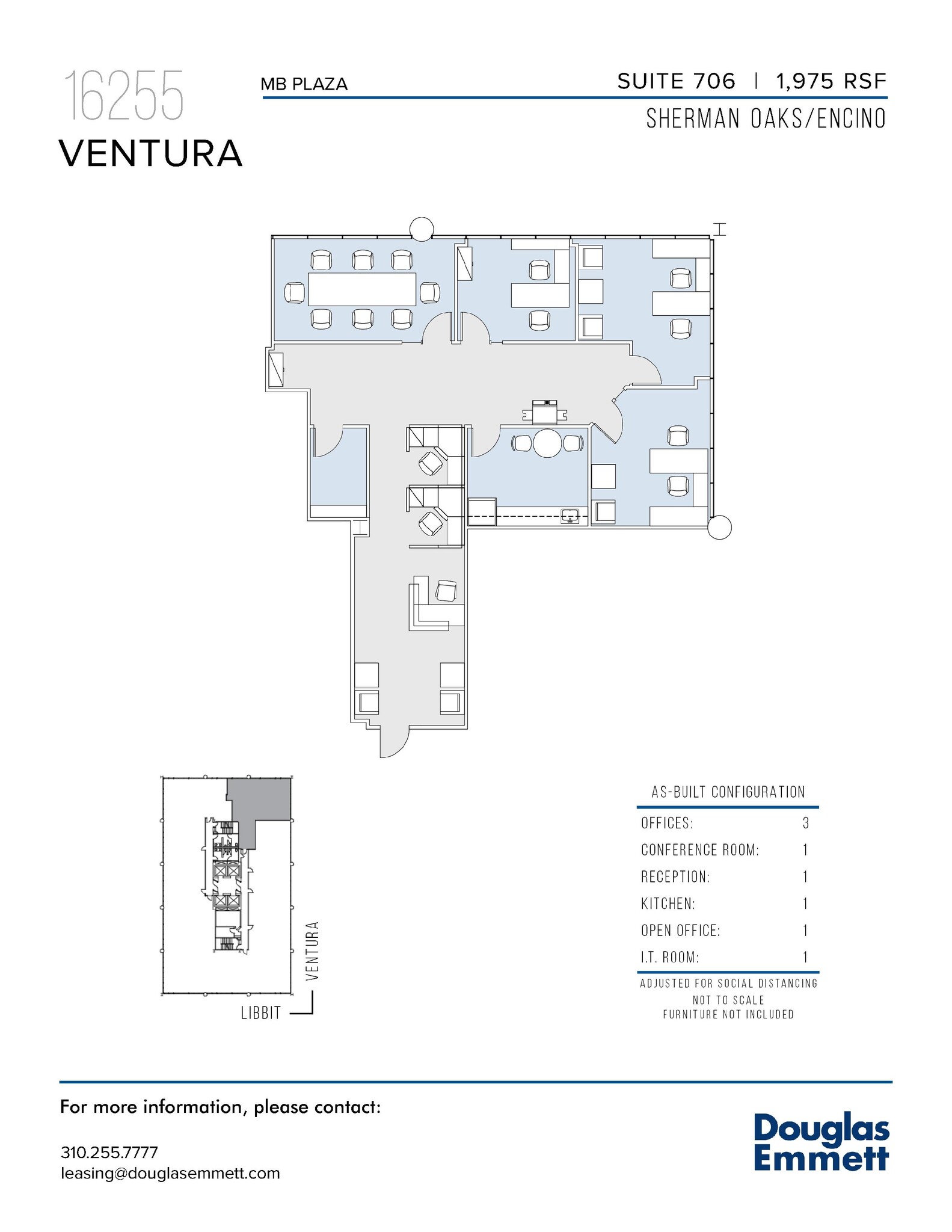 16255 Ventura Blvd, Encino, CA for lease Floor Plan- Image 1 of 1