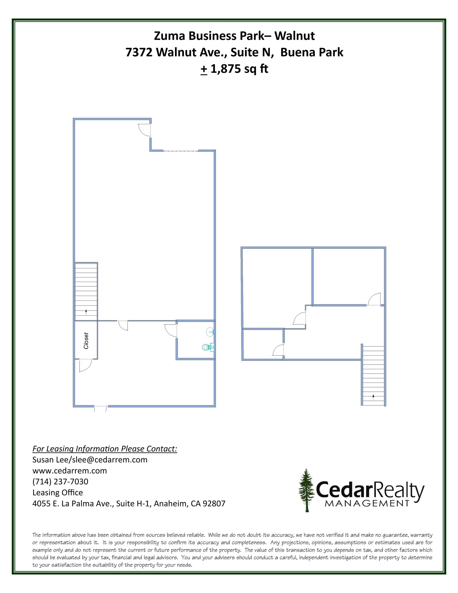 7372 Walnut Ave, Buena Park, CA à louer Plan de site- Image 1 de 1