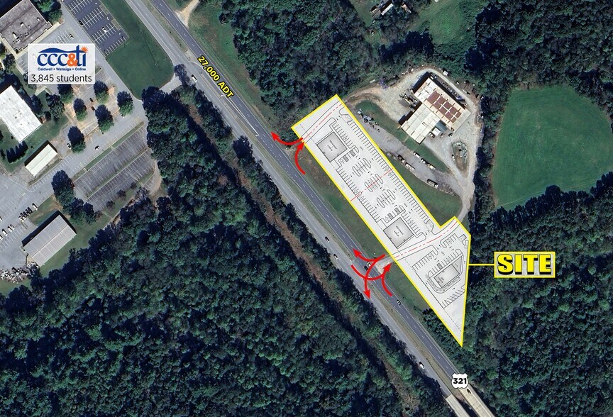 2928 Hickory Blvd, Hudson, NC à vendre - Aérien - Image 3 de 5