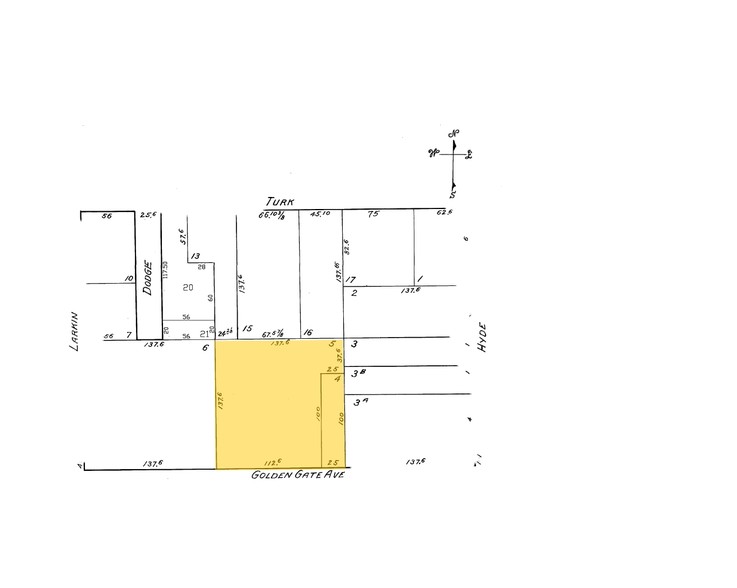 350 Golden Gate Ave, San Francisco, CA à louer - Plan cadastral - Image 3 de 3