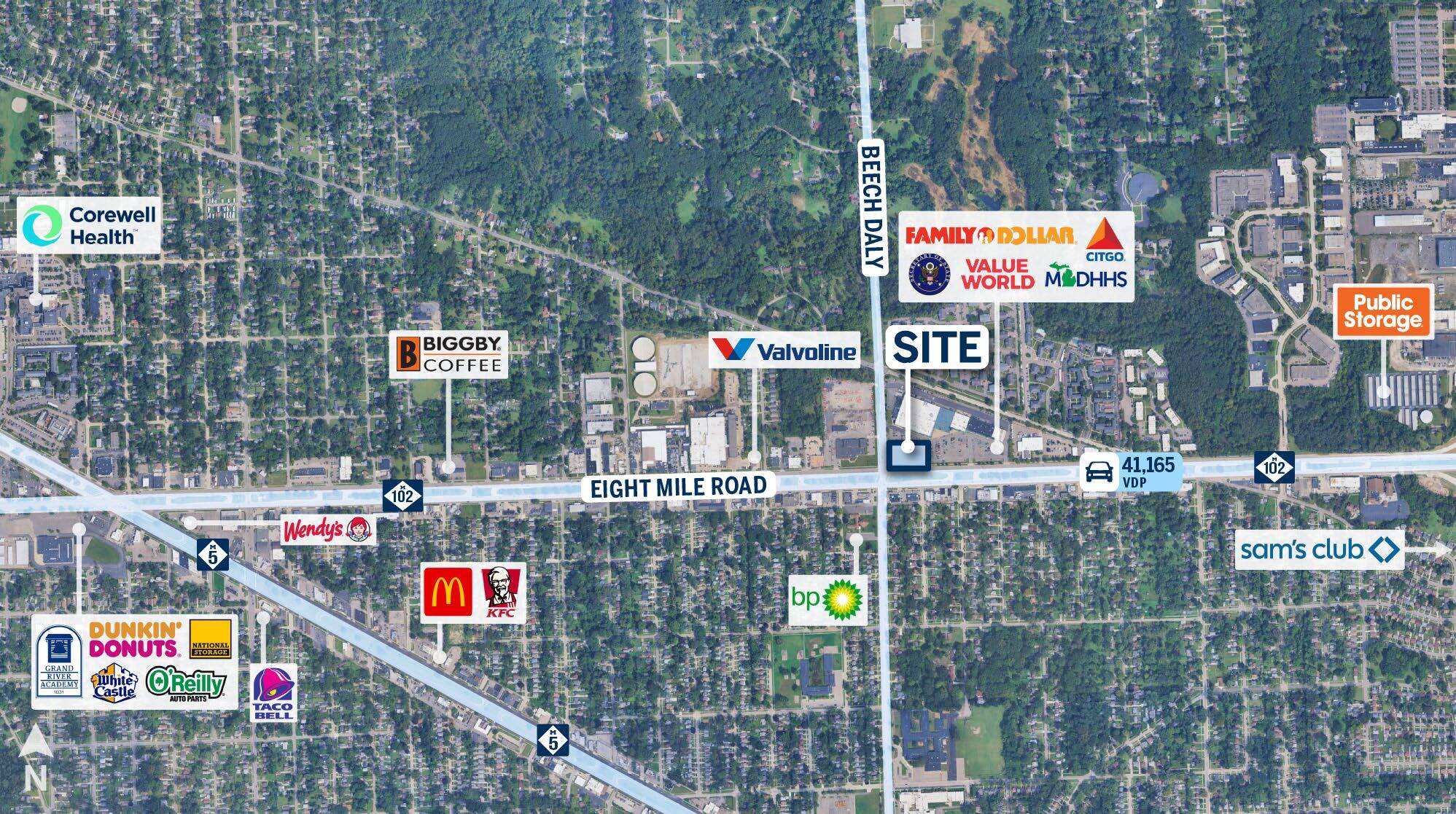 25700 W 8 Mile Rd, Southfield, MI for lease Primary Photo- Image 1 of 3