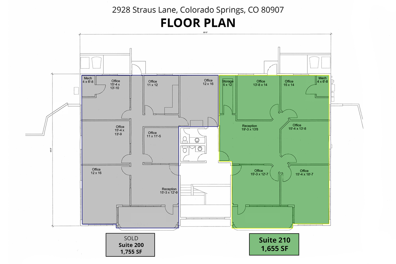 2928 Straus Ln, Colorado Springs, CO 80907 - Unit 210 -  - Floor Plan - Image 1 of 7