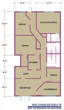 2810 W Charleston Blvd, Las Vegas, NV à louer Plan d’étage- Image 1 de 1