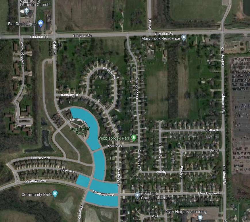 Gibraltar Rd & Olmstead Rd, Flat Rock, MI à vendre Photo du bâtiment- Image 1 de 1